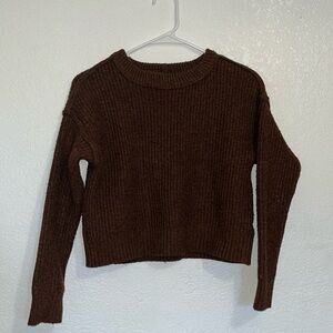 American eagle brown knit sweater